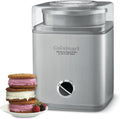 Ice Cream Maker Machine, Fully Automatic, Stainless Steel, 2 qt | ICE30BCP1, ice cream machine & frozen yogurt machine with mix-in spout, 2x insulated bowl, & recipe book for custom treats