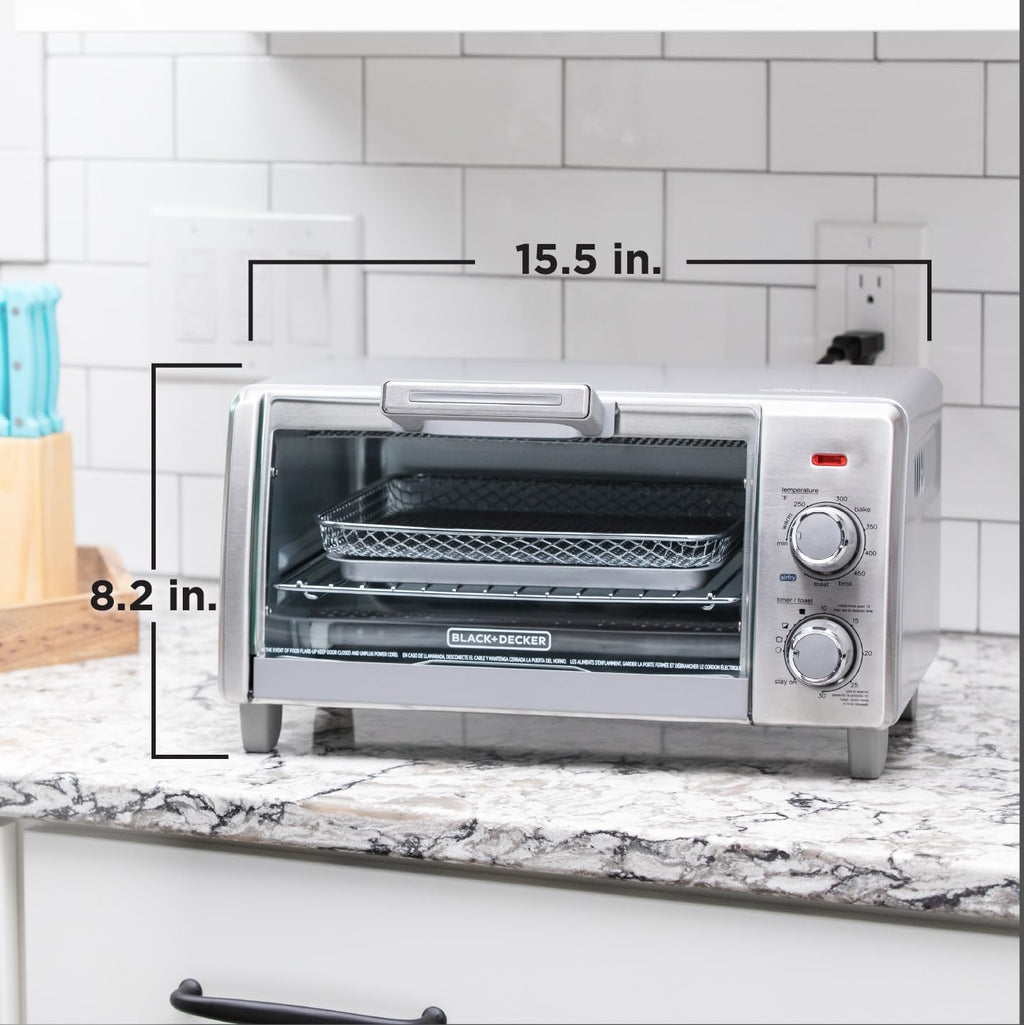 4-Slice Air Fry Toaster Oven, 5-in-1 Countertop Oven
