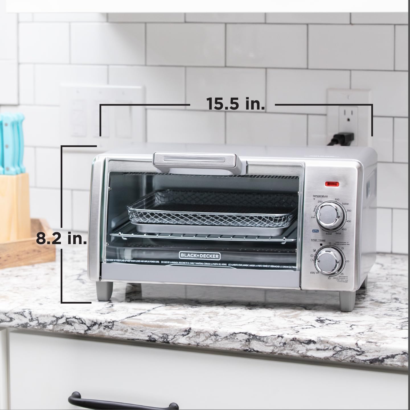 4-Slice Air Fry Toaster Oven, 5-in-1 Countertop Oven
